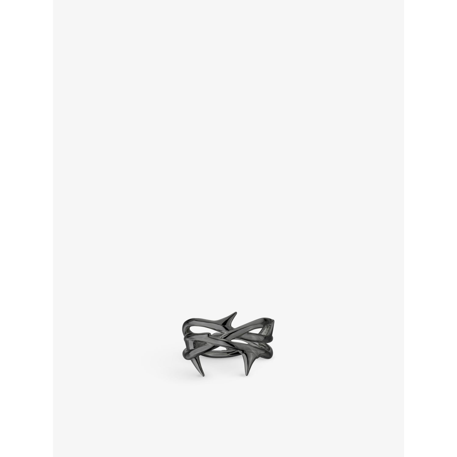 Rose Thorne rhodium-plated sterling-silver ring - M