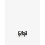 Rose Thorne rhodium-plated sterling-silver ring - M