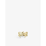Rose Thorn yellow gold-plated vermeil sterling-silver ring - M