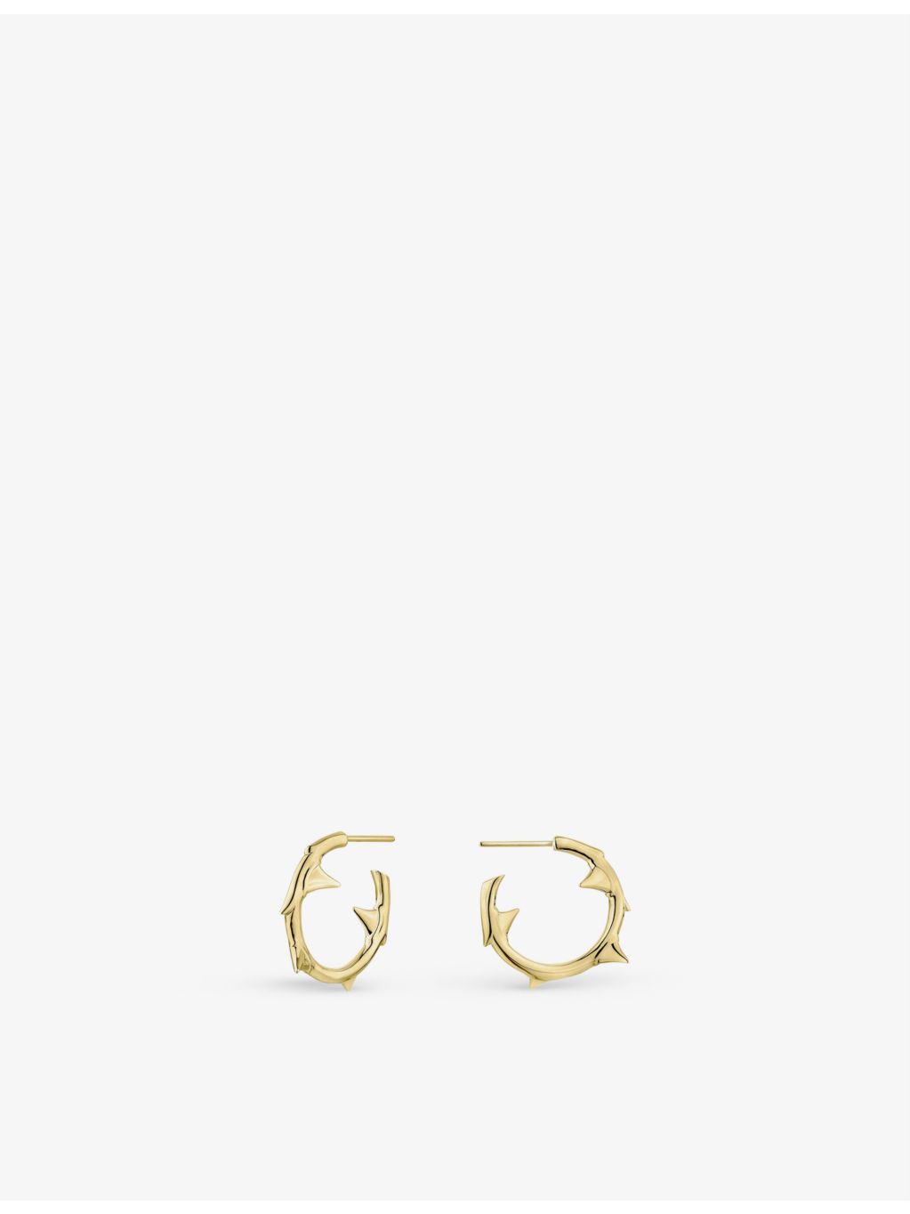 Shaun Leane yellow gold-plated vermeil hoop earrings, UK version
