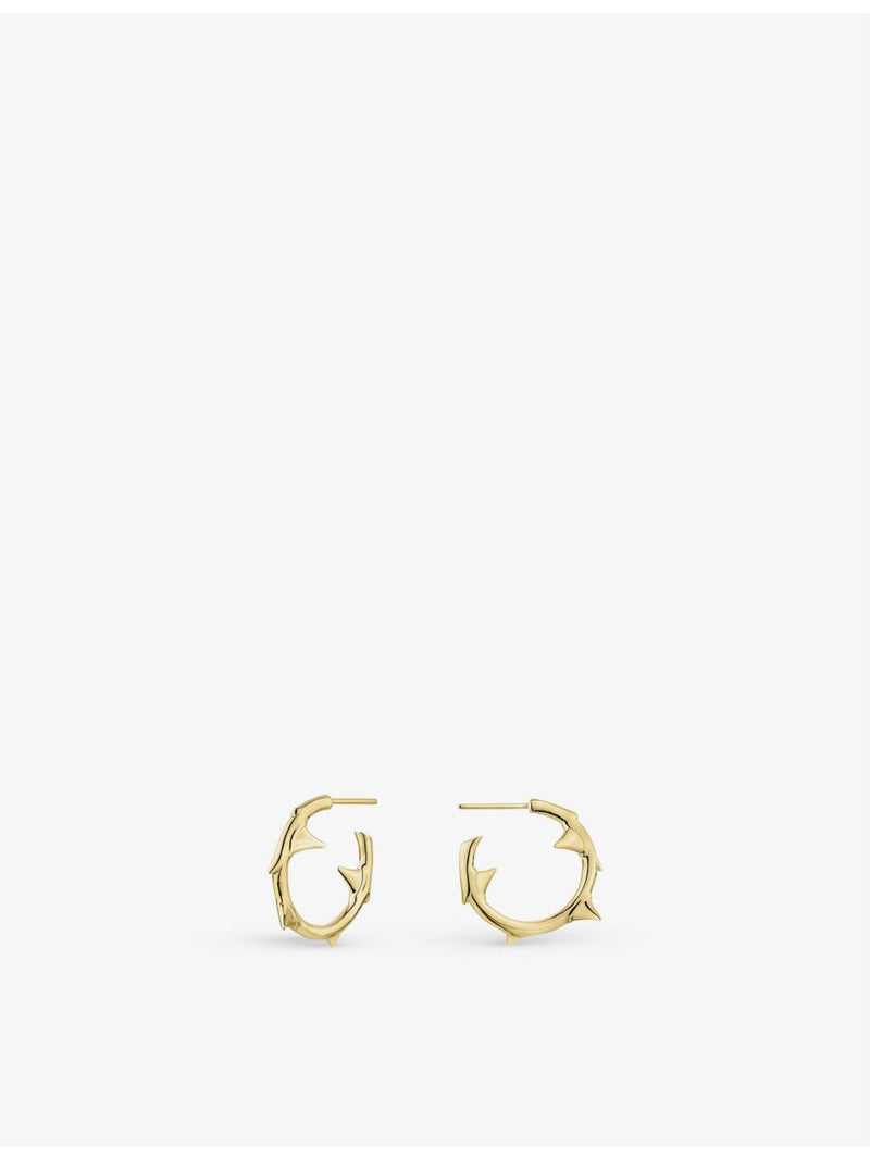 Shaun Leane yellow gold-plated vermeil hoop earrings, UK version