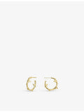 Shaun Leane yellow gold-plated vermeil hoop earrings, UK version