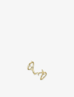Shaun Leane Rose Thorn Gold-Tone Sterling Silver Ring