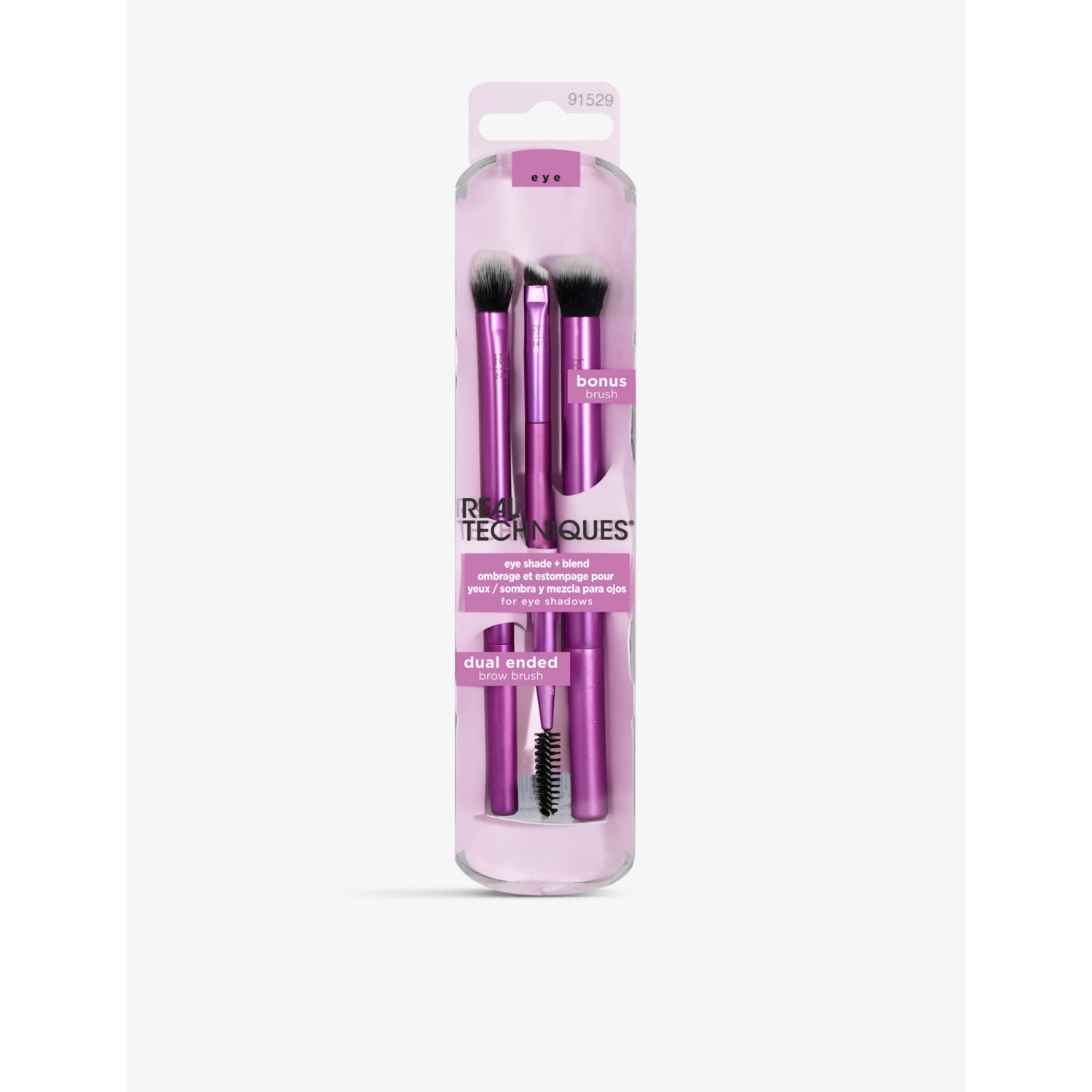 Real Techniques eye shade and blend makeup brush set, UK version