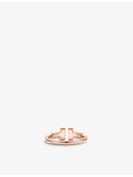 Tiffany T Wire diamond ring 18ct rose gold, imported from the UK
