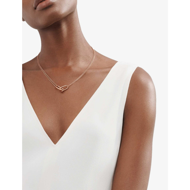 Tiffany & Co HardWear necklace 18ct rose gold, imported from the UK