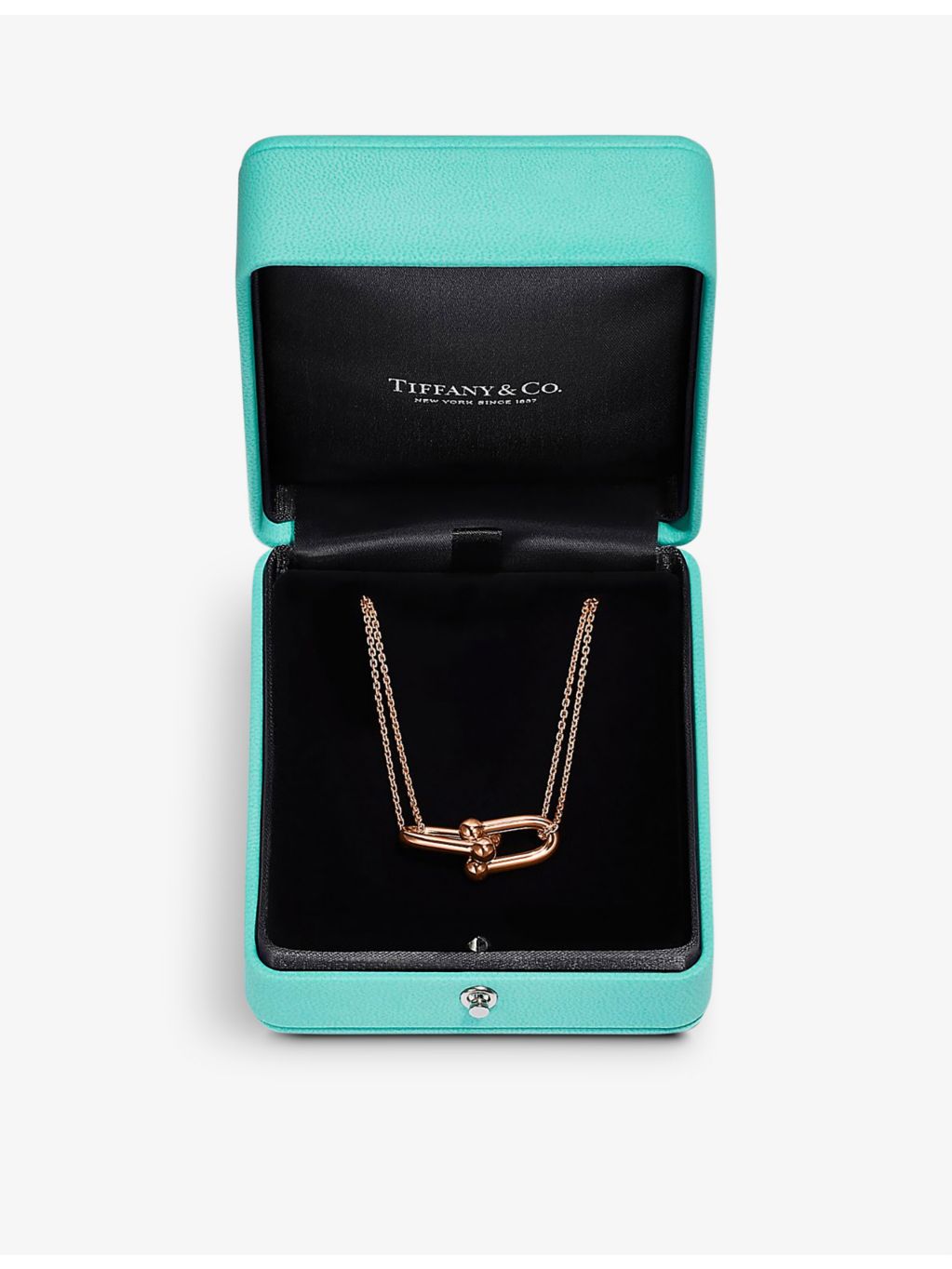 Tiffany & Co HardWear necklace 18ct rose gold, imported from the UK