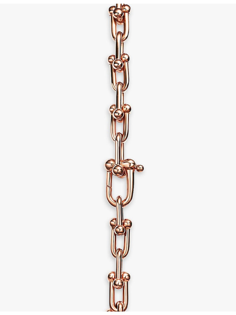 Tiffany HardWear 18ct rose-gold link bracelet 7.5 inch (British brand)