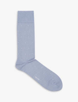 Reiss Mario spot-print cotton socks ankle length, UK version