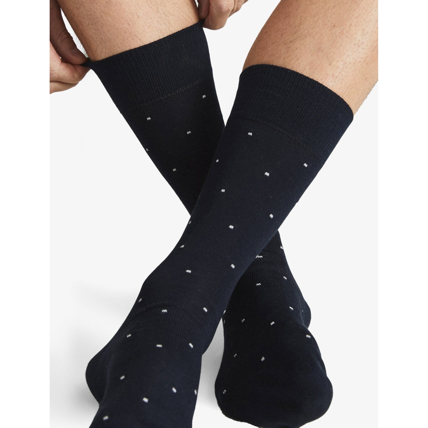 Reiss Mario spot-print cotton socks ankle length, UK version