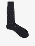 Reiss Mario spot-print cotton socks ankle length, UK version