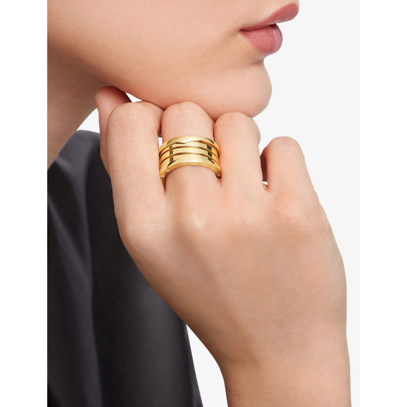 Bvlgari B.zero1 four-band ring 18ct yellow-gold, imported from the UK