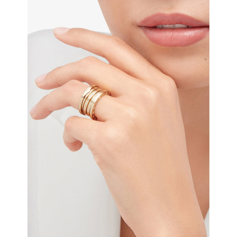 Bvlgari B.zero1 four-band ring 18ct yellow-gold, imported from the UK
