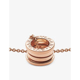 Bvlgari B.zero1 18ct rose-gold two-band pendant necklace, UK version