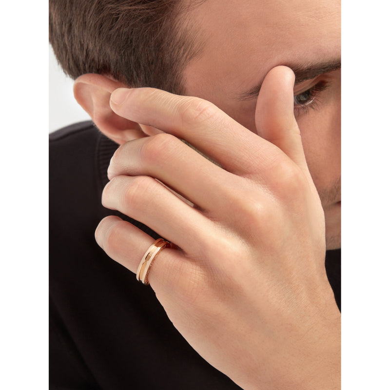 Bvlgari B.zero1 18ct rose gold ring (British brand)
