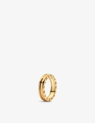 Bvlgari 18ct yellow gold one-band ring 4.6cm width, imported from the UK