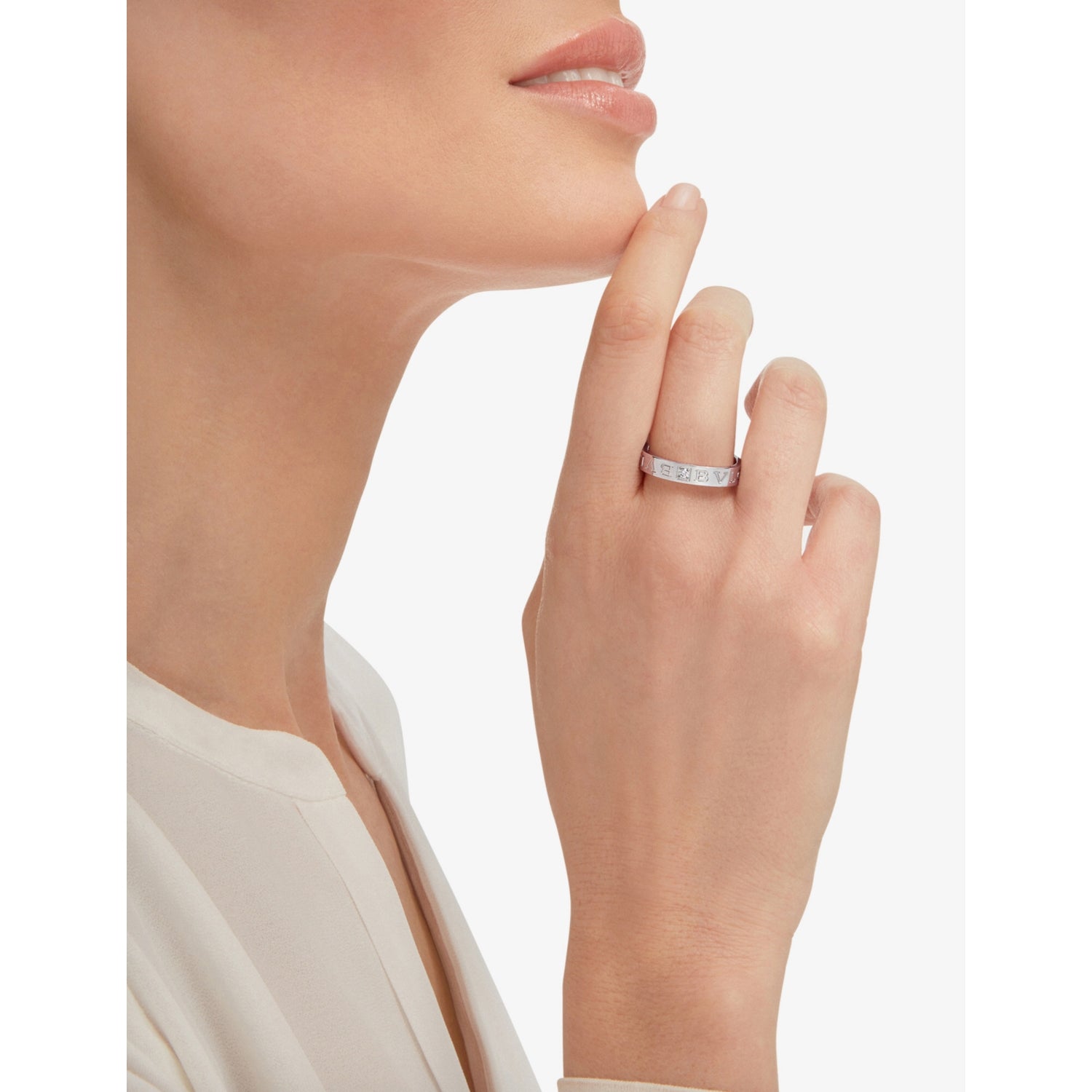 Bvlgari B.zero1 18ct white gold ring (British brand)