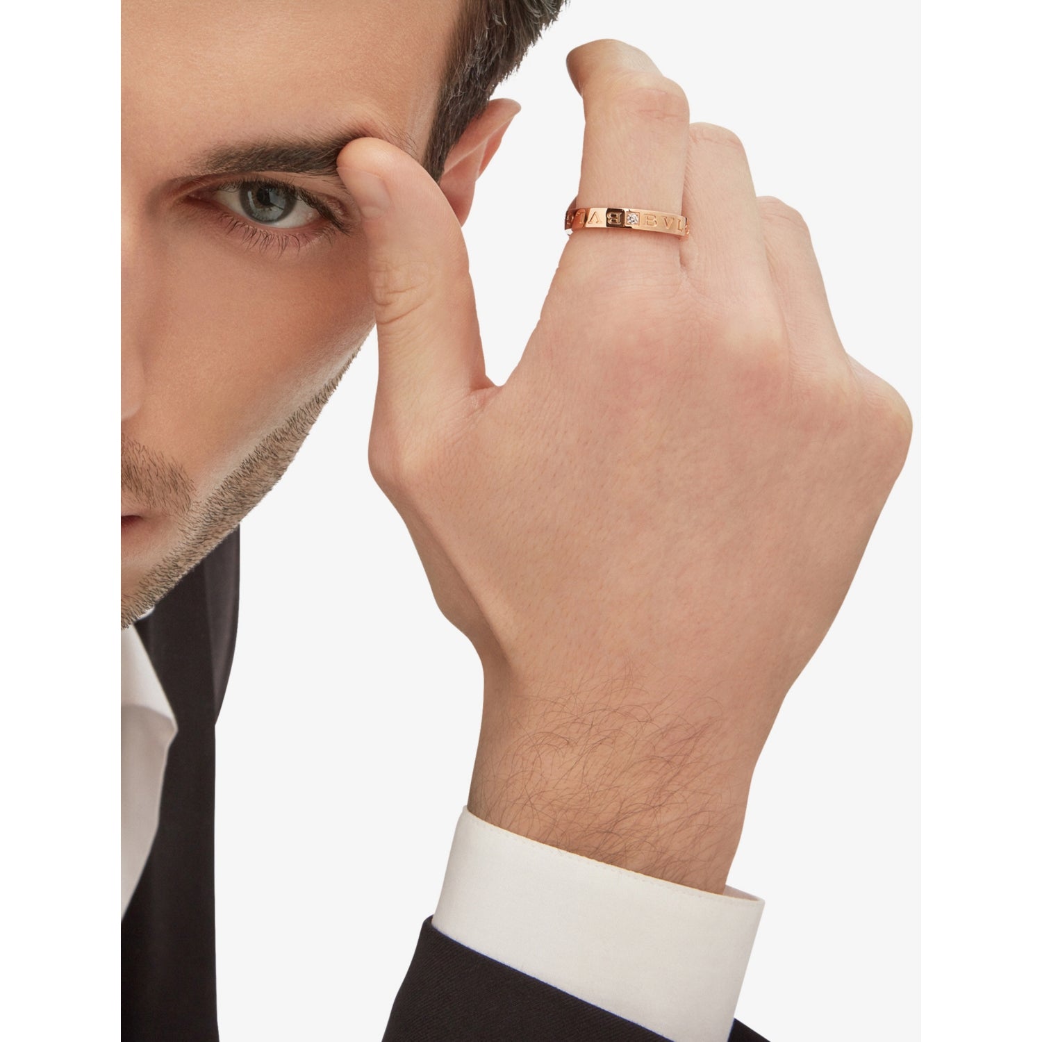Bvlgari B.zero1 18ct rose gold ring (British brand)