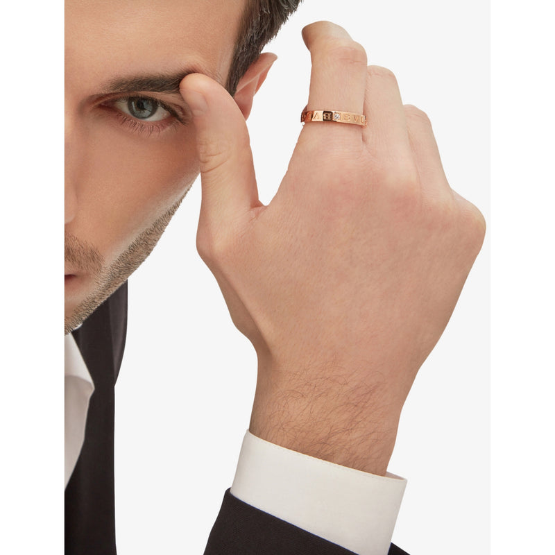 Bvlgari B.zero1 18ct rose gold ring (British brand)