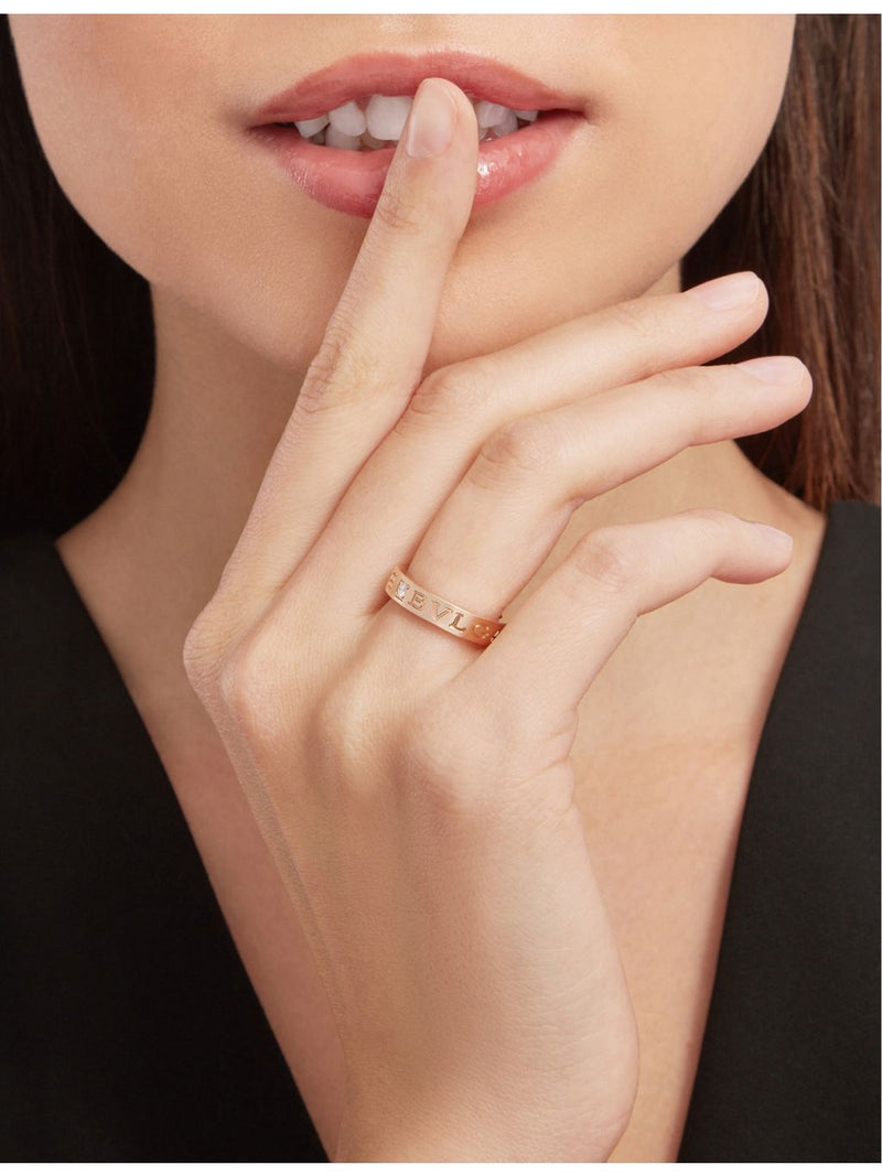 Bvlgari B.zero1 18ct rose gold ring (British brand)