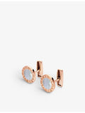 Bvlgari 18ct rose-gold and mother-of-pearl cufflinks - British product