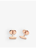 BVLGARI rose-gold and onyx cufflinks, imported from the UK
