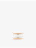 Bvlgari B.zero1 four-band rose-gold ceramic ring, UK version
