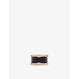 B.zero1 four-band 18ct rose-gold and ceramic ring - 44mm