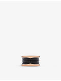 Bvlgari B.zero1 four-band ring 18ct rose gold and ceramic 4.8cm, UK version
