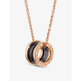 Bvlgari B.zero1 rose gold ceramic pendant necklace 54cm-60cm - British product