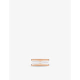 Bvlgari B.zero1 18ct rose-gold ceramic ring, imported from the UK