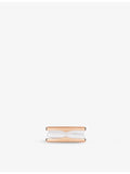 Bvlgari B.zero1 18ct rose-gold ceramic ring, imported from the UK