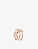 Bvlgari B.zero1 18ct Rose-Gold and Ceramic Ring