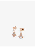 Bvlgari Divas' Dream pavé diamond earrings 18ct rose gold (British brand)