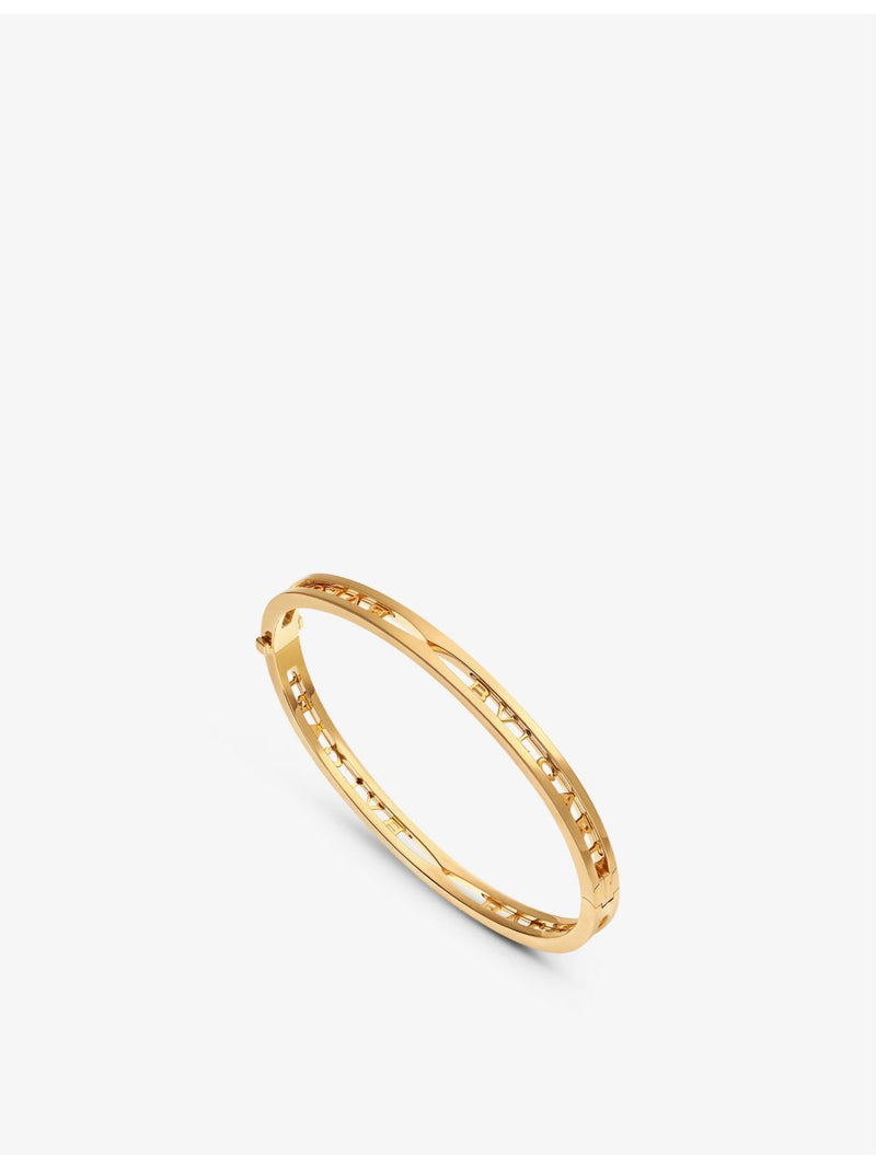 Bvlgari B.zero1 18ct yellow gold bangle bracelet 16cm (British brand)