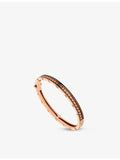 Bvlgari B.zero1 bangle bracelet 18ct rose gold ceramic, UK version