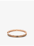 Bvlgari B.zero1 bangle bracelet 18ct rose gold ceramic, UK version