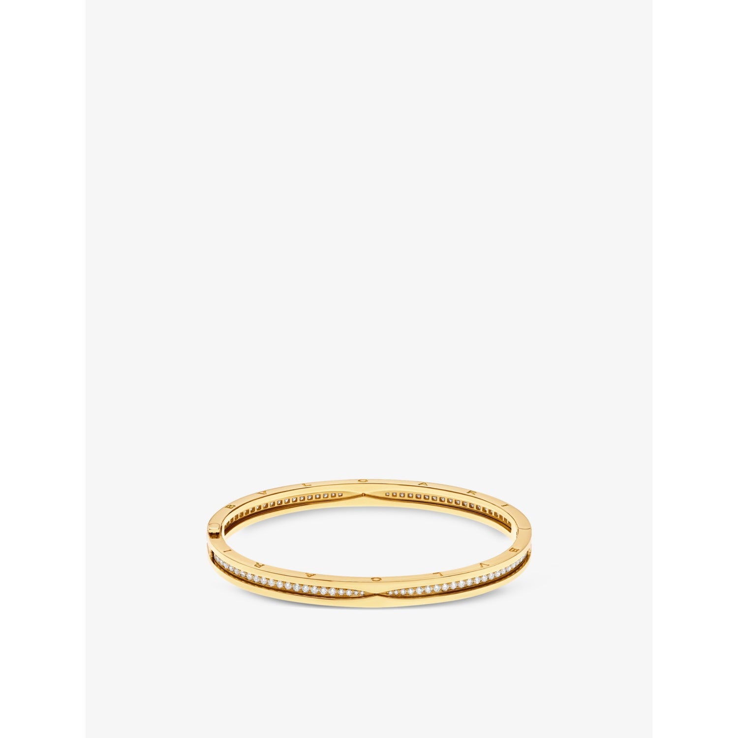 B.Zero1 18ct yellow-gold and 0.87ct diamond bangle bracelet - S/M