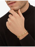 Bvlgari 18ct yellow-gold diamond bangle bracelet 15cm (British brand)