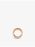 Bvlgari B.zero1 Rock ring 18ct rose gold ceramic (British brand)