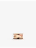 Bvlgari B.zero1 Rock ring 18ct rose gold ceramic (British brand)