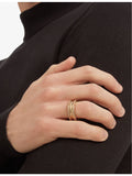 Bvlgari diamond band ring 18ct yellow gold 0.51ct (British brand)