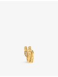 Bvlgari Serpenti Viper ring 18ct yellow gold 0.1ct diamond (British brand)