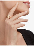 Bvlgari Serpenti Viper ring 18ct yellow gold 0.1ct diamond (British brand)