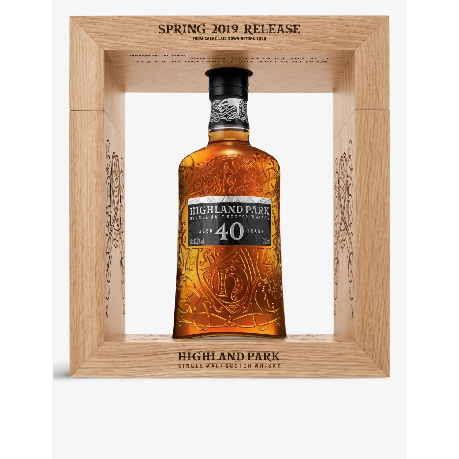 Highland Park 40-year-old single malt Scotch whisky 700ml (British brand)