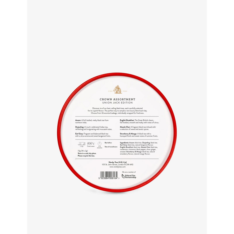 Newby Teas Crown Assortment Union Jack Edition tea selection 72g (British brand)
