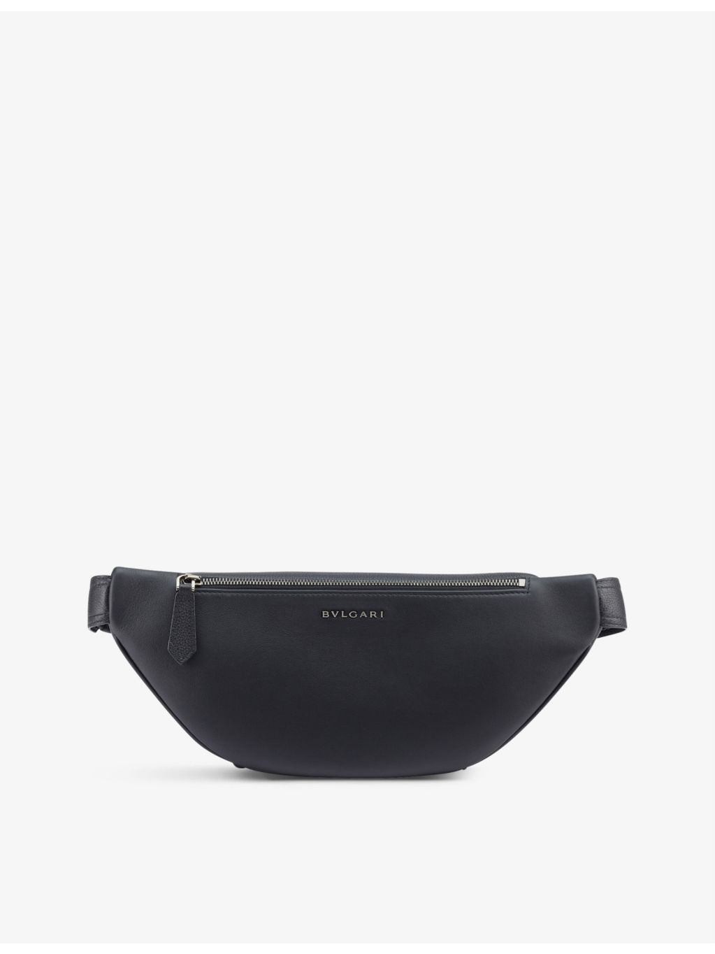 Bvlgari leather belt bag with embossed logo and adjustable strap (British brand)