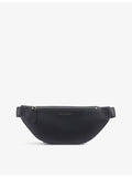 Bvlgari leather belt bag with embossed logo and adjustable strap (British brand)