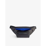 Bvlgari leather belt bag with embossed logo and adjustable strap (British brand)