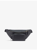 Bvlgari leather belt bag with embossed logo and adjustable strap (British brand)